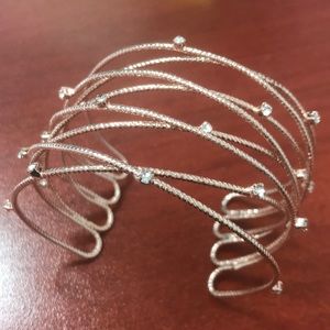 Rose gold & crystal bracelet